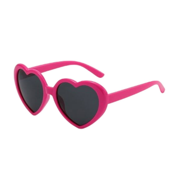 Mupvlun Kids Polarized Heart Shaped Sunglasses - UV400 Protection Lovely Party Sun Glasses for Girls Age 3-10 Pink