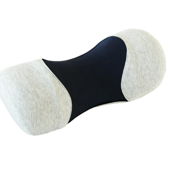 Mupvlun Memory Foam Neck Support Portable Roll Ergonomic Stretching Headrest, Ideal for Alleviating Neck and Enhancing Overall Relaxation Grey