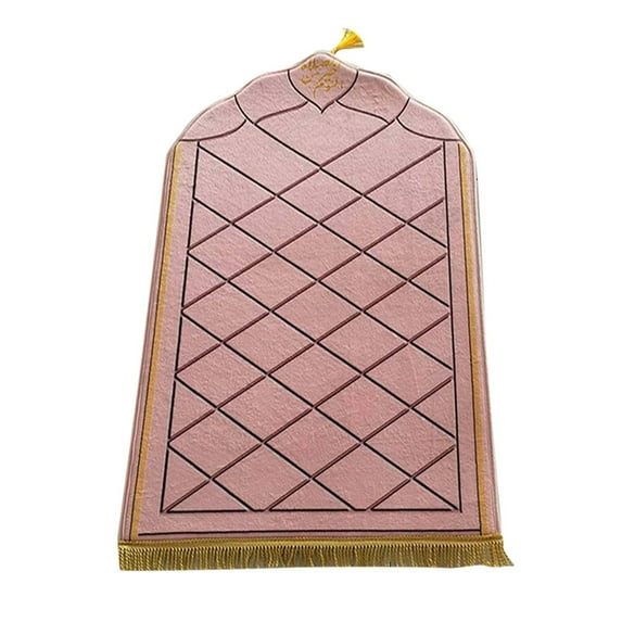 Mupvlun Portable Prayer Rug - Thick Embossed Flannel Prayer Mat with Sponge Base for Indoor/Outdoor Use (27.56''x43.31'') A2