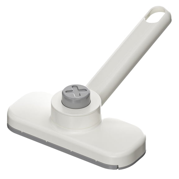 Mupvlun Portable Small Mop with Rotating Microfiber Head, Cloth Changing Design for Floor Cleaning, ABS and Stainless Steel Handle Grey