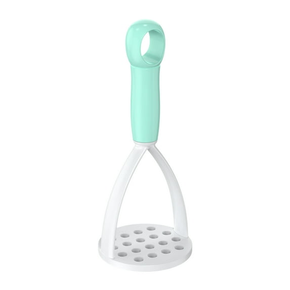 Mupvlun Potato Masher - Heavy Duty Potato Masher for Non-Stick Cookware, Food Masher with Ergonomic Soft Grip for Potato, Bean, Vegetable, Fruit, Avocado Green