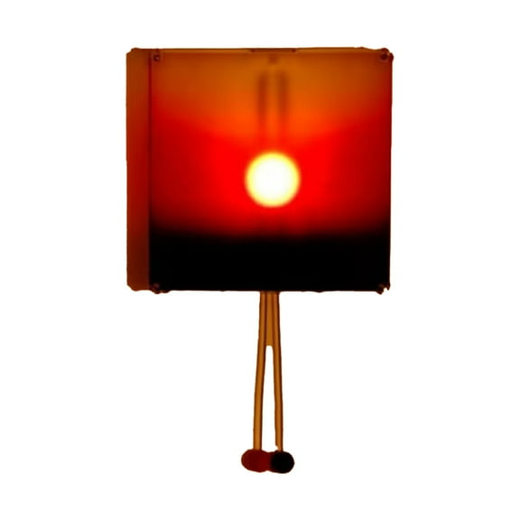Mupvlun Rechargeable Sunset Projection Lamp with Lift Control, Wall-Mounted Sunset Atmosphere Light for Bedroom Living Room Party Orange