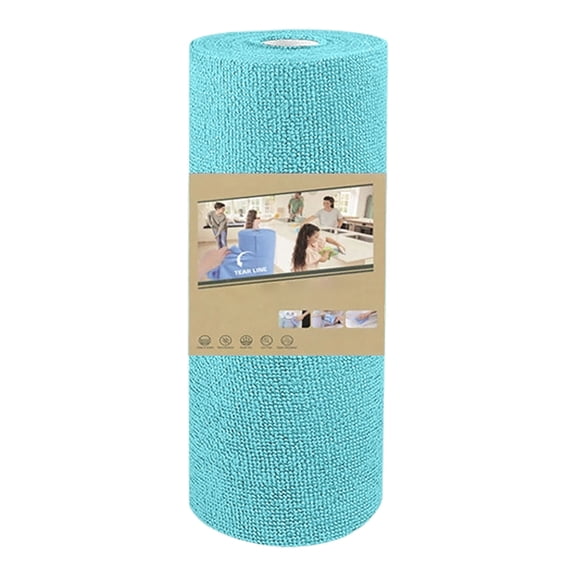 Mupvlun Reusable Microfiber Cleaning Cloth Roll - 20 Pack Washable Tear Towels, Quick-Drying & Efficient Use for Kitchen, Car & Dishes C