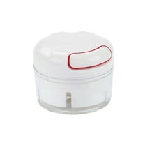 Mupvlun Vegetable Cutter Kitchen Mincer, Garlic Onion Chili Meat Grinder Food Processor, Manual Kitchen Dicer, Stainless Steel Blades, Compact Design White