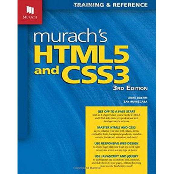 Pre-Owned Murach's HTML5 and CSS3 (3rd Edition) (Paperback) 1890774839 9781890774837