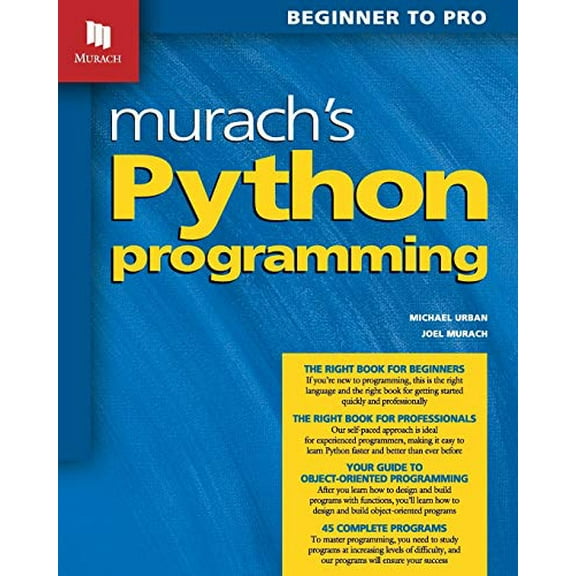 Pre-Owned Murach's Python Programming (Paperback) 1890774979 9781890774974