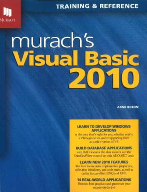 Pre-Owned Murach's Visual Basic 2010: Training & Reference (Paperback ...