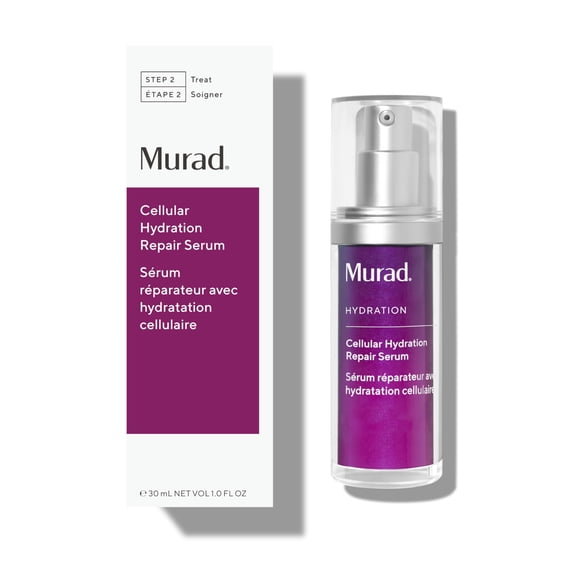 Murad Cellular Hydration Barrier Repair Serum - Hydrating Face Serum Repairs Lipid-Depleted Skin Barrier- Hexapeptide-9, Bilberry, and Hyaluronic Acid Delivers Stronger Healthier Skin - 1 Fl Oz C3