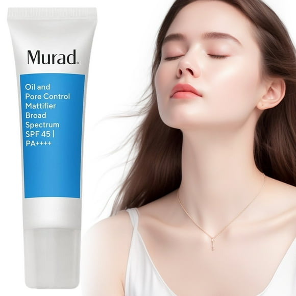 Murad Oil & Pore Control Mattifier SPF 45 – Oil-Free Face Moisturizer – Acne Control Mattifying Lotion – Pore-Reducing Hydrating Cream