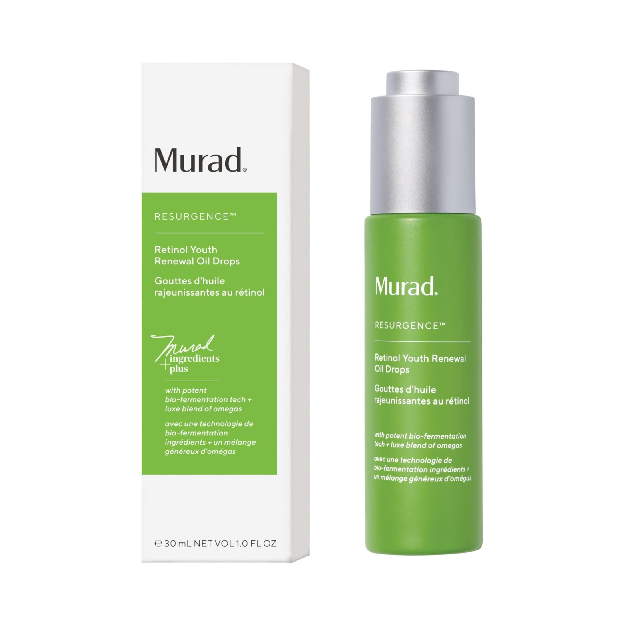 Murad Retinol Youth Renewal Oil Drops - Anti-Aging Facial Oil, Hydrates, Smooths Fine Lines & Wrinkles - 1.0 oz