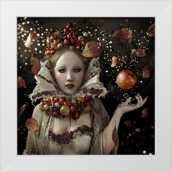 Murakami, Kiyo 26x26 White Modern Wood Framed Museum Art Print Titled - Magic Of The Season