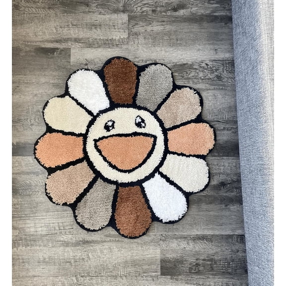 Murakami Rug - Handmade & Premium- 28in (70cm) - Hypebeast Decor - Hypebeast Room - Living Room, Bedroom, Children Bedroom, Door mat - Aesthetic Room Decor - haoqianqian Rugs (haoqianqian-A1)