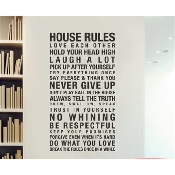 Mural DIY Vinyl Wall Kid's Room Quote Words Art Mural Wall Sticker Decal Black