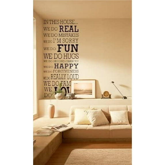 Mural DIY Vinyl Wall Kid's Room Quote Words Art Mural Wall Sticker Decal Black