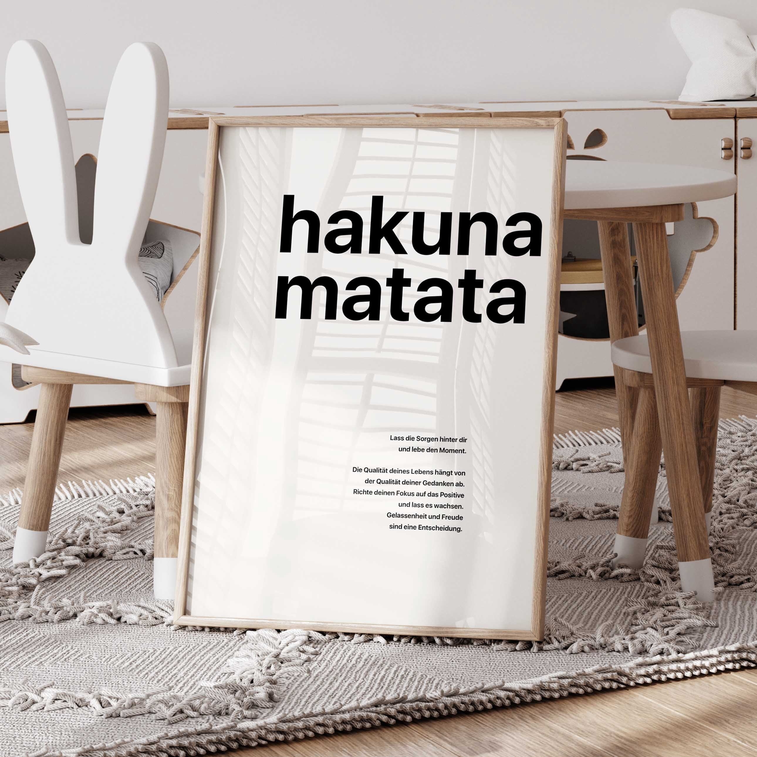 Simple Post Es Mural Premium Ep102 Hakuna Matata Murals Motivation Poster , Poster ...