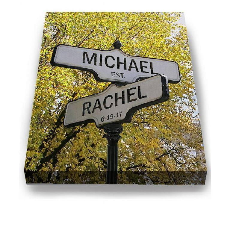 Personalized Wedding Gifts for the Couple - Lovers Lane Street Sign Art in  Paris Signs w/Names & Date Anniversary Couples Wall Decor