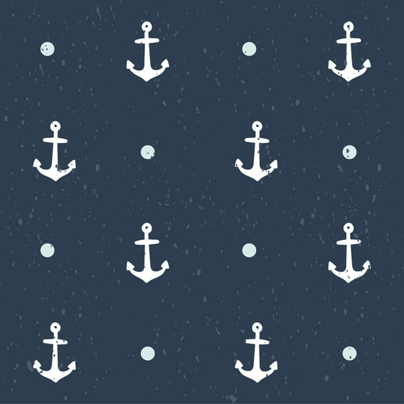 MuralsPrint Anchor Nursery Removable Wallpaper - 10'ft H x 24''inch W