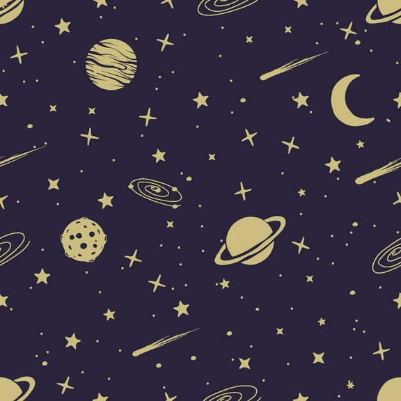 MuralsPrint Astronomic Space Planets Removable Wallpaper - 24'' inch x 10'ft
