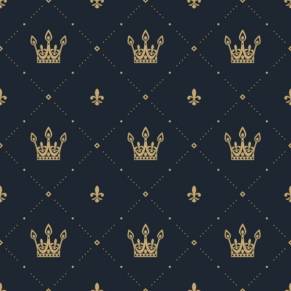 MuralsPrint Baby Crown Nursery Removable Wallpaper - 10'ft H x 24''inch W