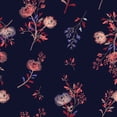 thumbnail image 1 of MuralsPrint Branos Florals on Navy background Removable Wallpaper - 10'ft H x 24''inch W, 1 of 4