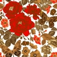 thumbnail image 1 of MuralsPrint Climbing Roses and Buterflies Removable Wallpaper - 24'' inch x 10'ft, 1 of 5