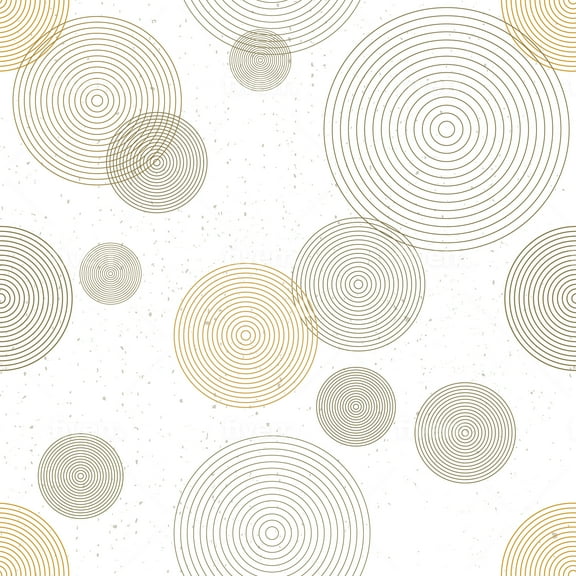MuralsPrint Fussion Circles Peel and Stick Wallpaper, Eco-friendly Removable Wallpaper, 10'L x 24''W