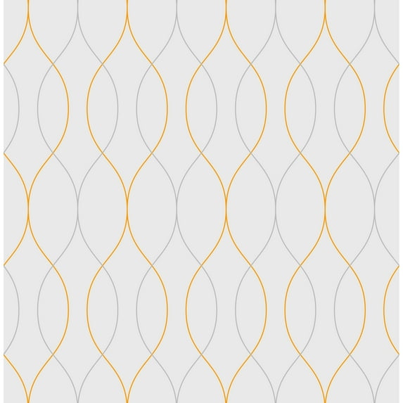 MuralsPrint Gray Geometric Removable Wallpaper - 10'ft H x 24''inch W