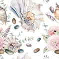 thumbnail image 1 of MuralsPrint Hawaiian Sea Shells Wallpaper, Removable Peel and Stick Wallpaper, 10' x 24", 1 of 3