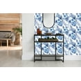 thumbnail image 1 of MuralsPrint Hibiscus Plumeria Floral Blue Palm Leaves Removable Wallpaper - 24'' inch x 10'ft, 1 of 5
