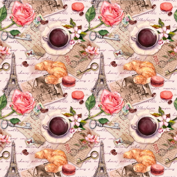 MuralsPrint Paris Turn Eifel Theme Removable Wallpaper - 10'ft H x 24''inch W