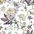 thumbnail image 1 of MuralsPrint Peonies Floral Removable Wallpaper - 10'ft H x 24''inch W, 1 of 5