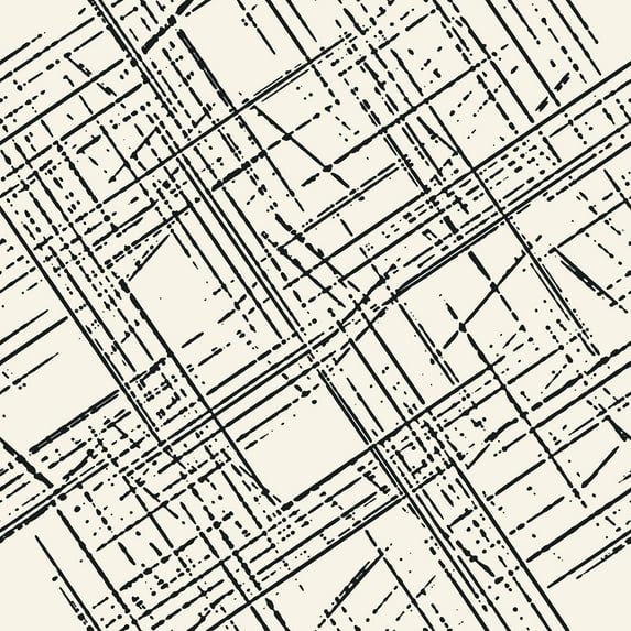 MuralsPrint Shibori Chaotic Lines Peel and Stick Wallpaper, Eco-friendly Removable Wallpaper 10'L x 24''W