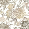 thumbnail image 1 of MuralsPrint Summer Golden Peonies Peel and Stick Wallpaper - 24'' inch x 10'ft, 1 of 4