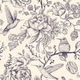 thumbnail image 1 of MuralsPrint Vintage Peonies with Summer Birds Wallpaper - 10'ft H x 24''inch W, 1 of 4