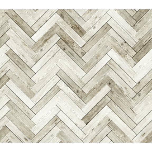 MuralsPrint Wood Parquet Removable Wallpaper - 10'ft H x 24''inch W