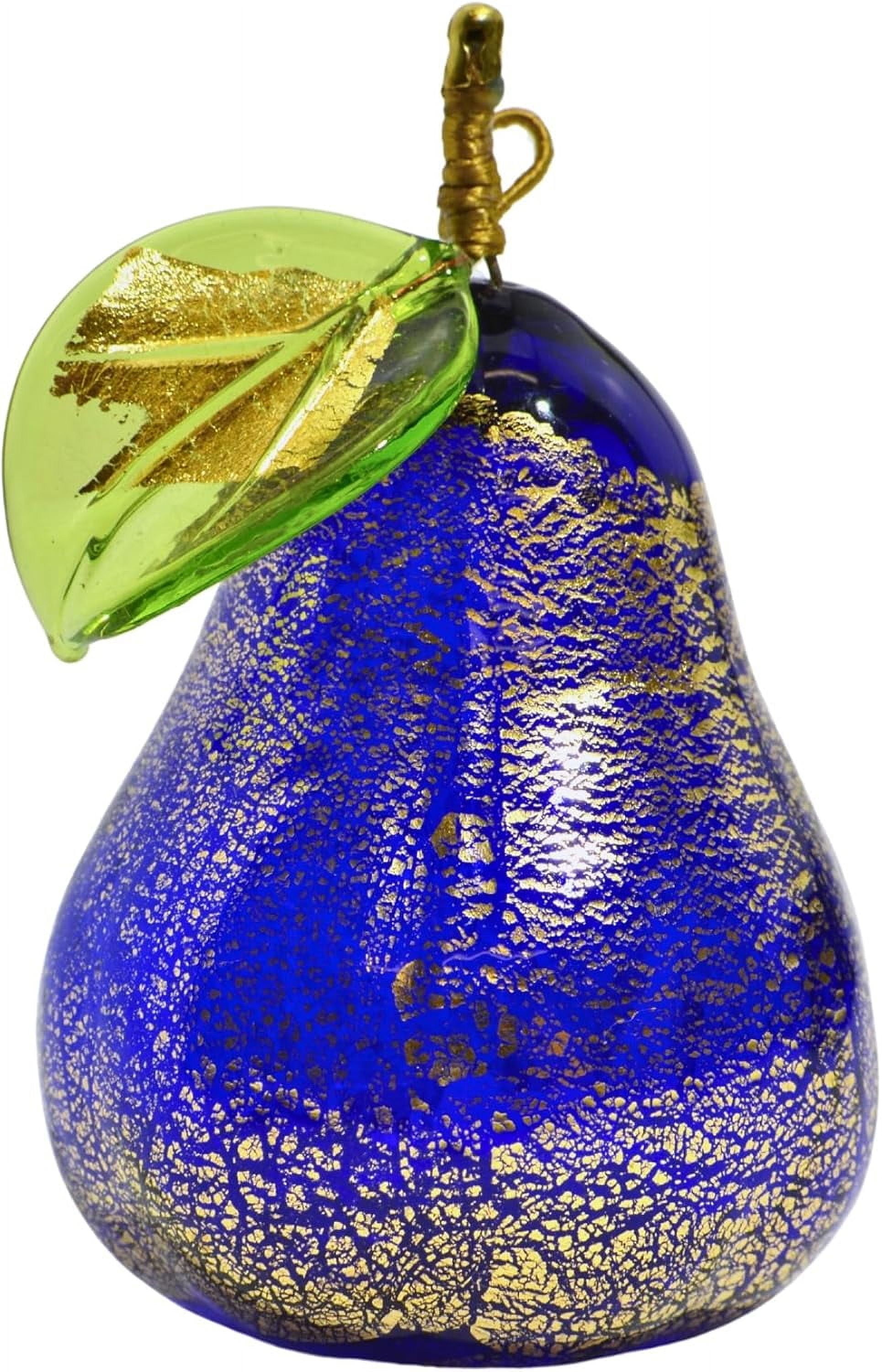 GLASS PEAR W/SOLID BRASS STEM main image 1