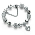 thumbnail image 1 of Murano Heart Charm Bracelets Made With Crystals From Swarovski, 1 of 3