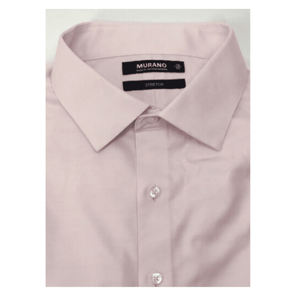 Murano Slim Fit Spread Collar shirt Stretch Cotton Pink 18-35 - Walmart Business Supplies Murano Slim Fit Spread Collar shirt Stretch Cotton Pink 18-35 - Walmart Business Supplies