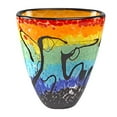 thumbnail image 1 of Murano Style Mouth Blown Art Glass Allura Multicolor 7" Vase By Badash, 1 of 1