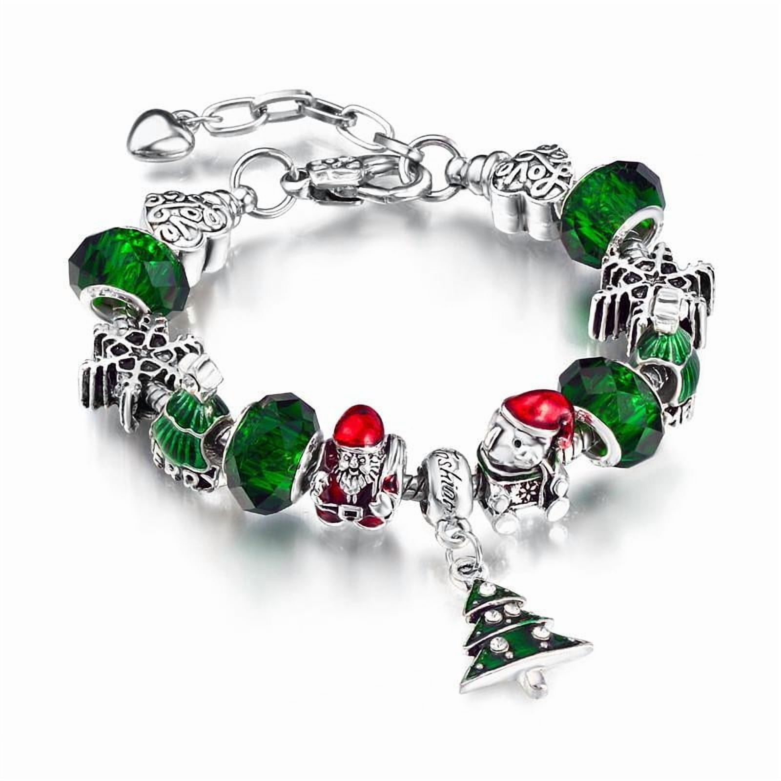 Walmart Black Friday Deals 2025 - Murano and Swarovski Crystal Christmas Charm Bracelet
