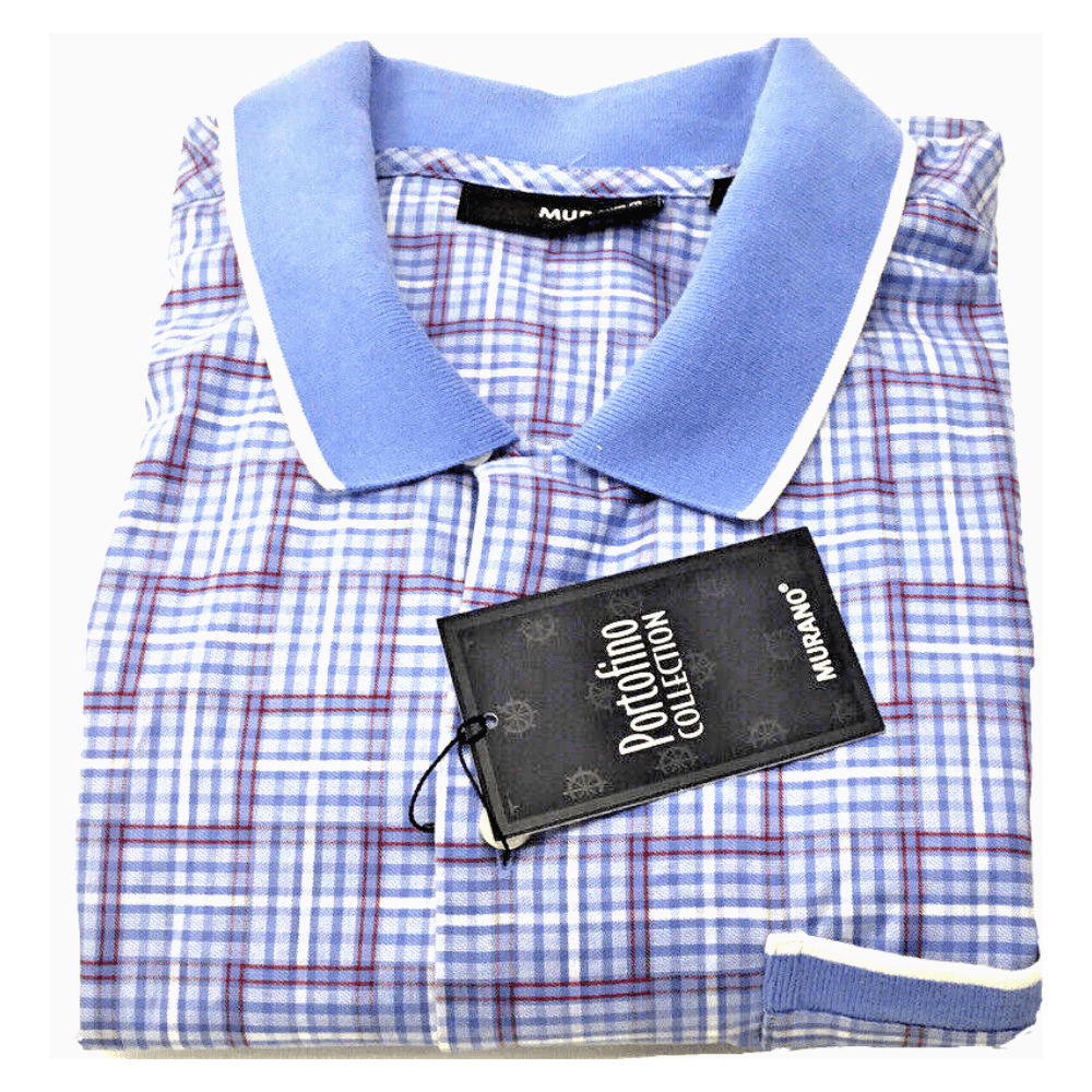 Murano portfolio collection Men's Slim Fit SS Cotton Shirt, Blue, size XL -  Walmart.com