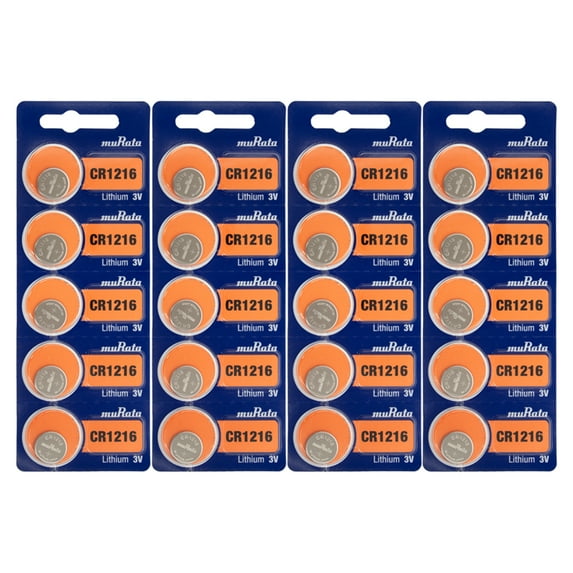 Murata CR1216 CR 1216 DL1216 Lithium 3V Coin Cell Battery NEW pack 20