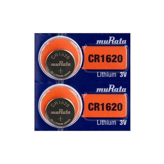Murata CR1620 3V Lithium Coin Cell (2 Batteries) - Replaces Sony CR1620