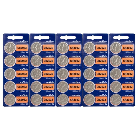 Murata CR2032 - 3V Lithium Coin Cell Battery (25 Pack)