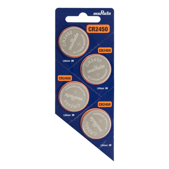 Murata Lithium Coin Cell CR2450 4 pack