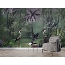 Muravie Crane Bird Tropical Wallpaper