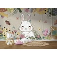 thumbnail image 1 of Muravie Cute Bunny and Butterfly Wallpaper, 1 of 3