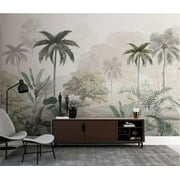 Muravie Soft Tropical Pattern 3D Wallpaper, Wall Decor