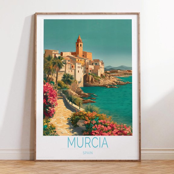 Murcia Spain Traditional Architecture Print, Unframed Paper Print Size 8x12