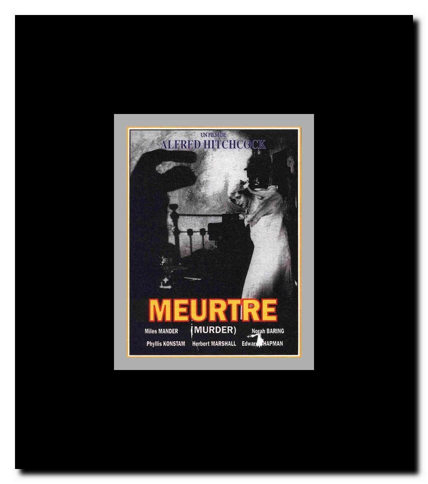 Murder! Framed Movie Poster